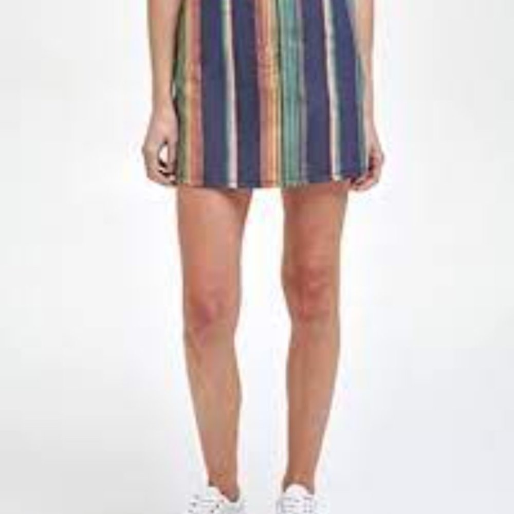 Tommy Hilfiger Striped Denim Skirt